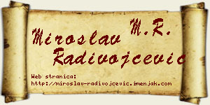 Miroslav Radivojčević vizit kartica